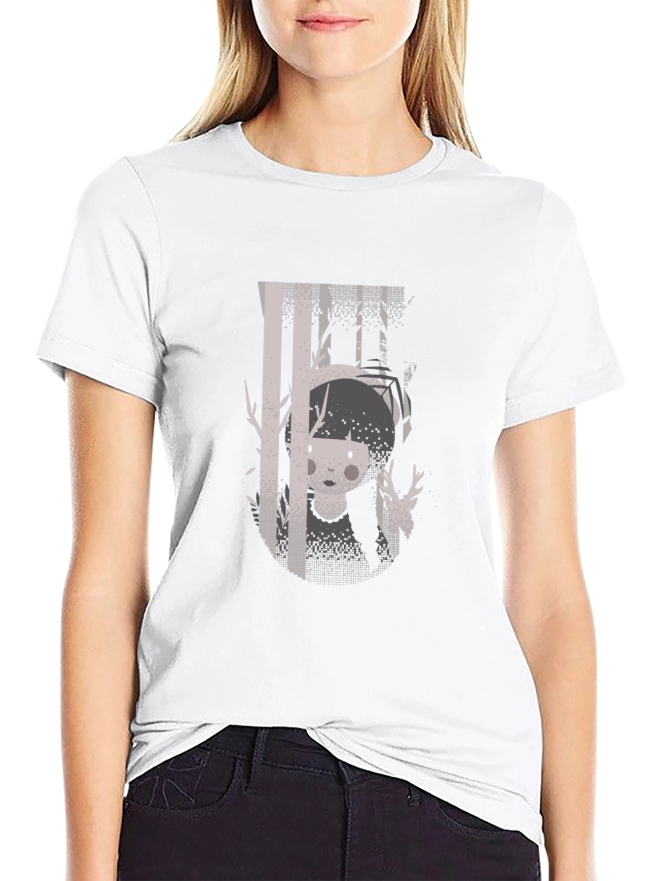 Enigmatic Forest Graphic Tee - Unique Design