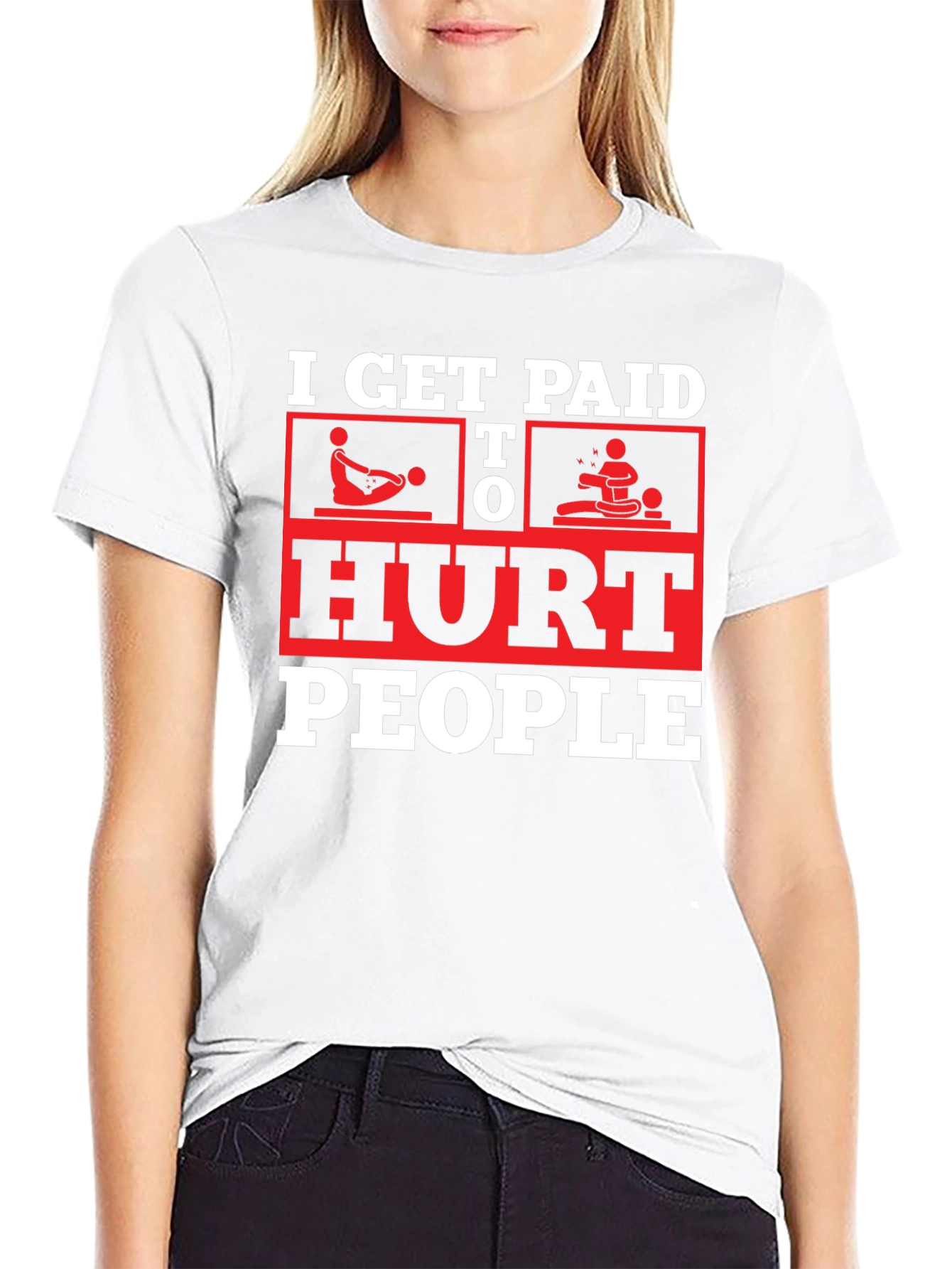 I Get Paid To Hurt People Black T-Shirt