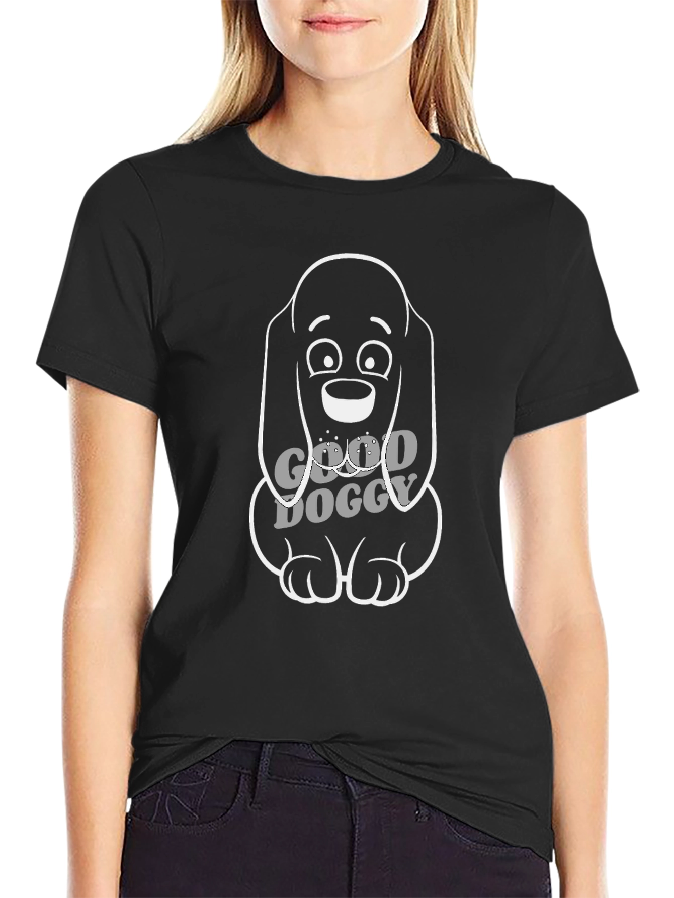 Good Doggy Black T-Shirt