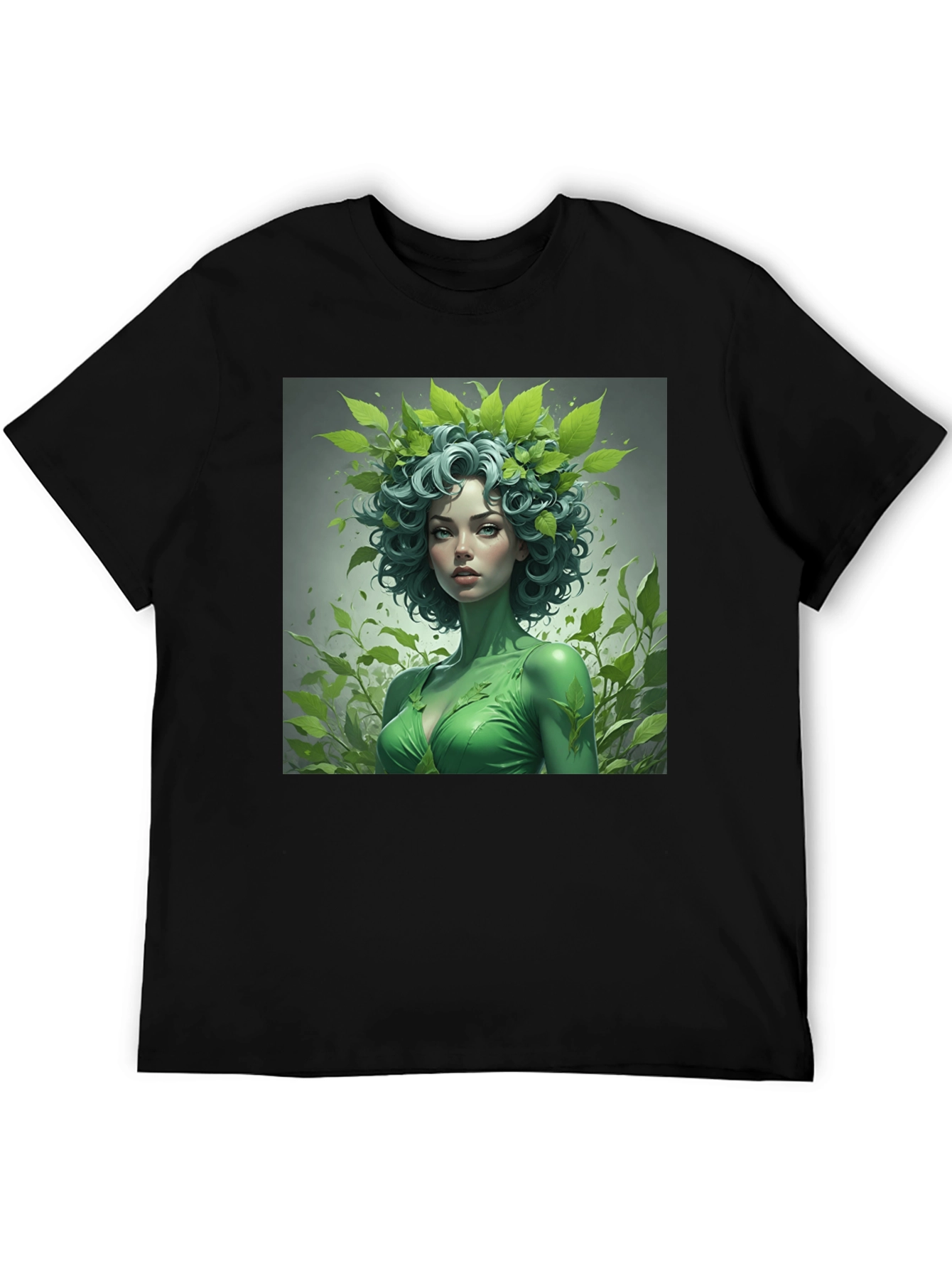 Earth Goddess Graphic Black T-Shirt
