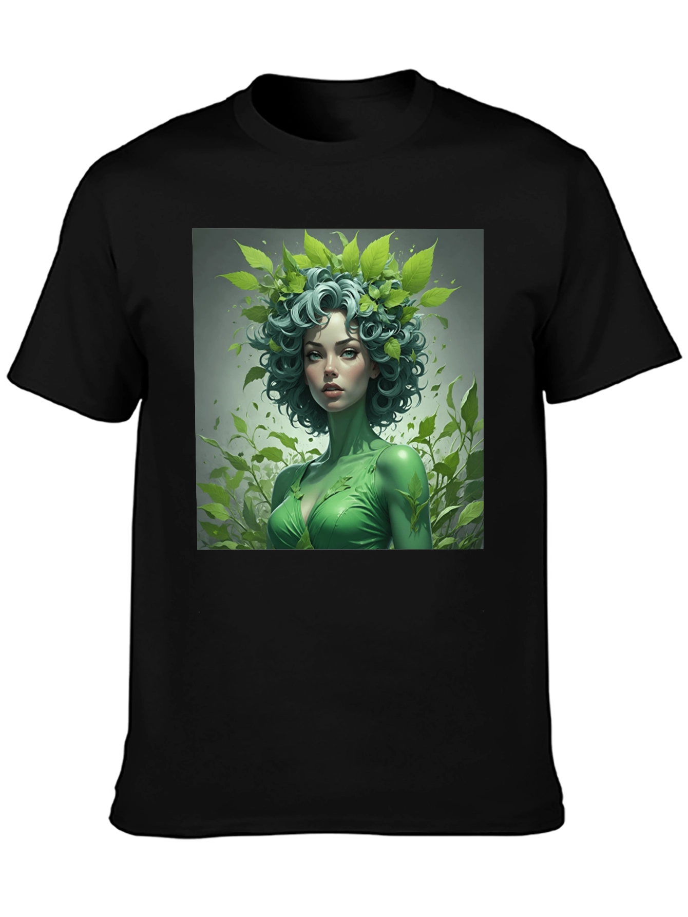 Earth Goddess Graphic Black T-Shirt