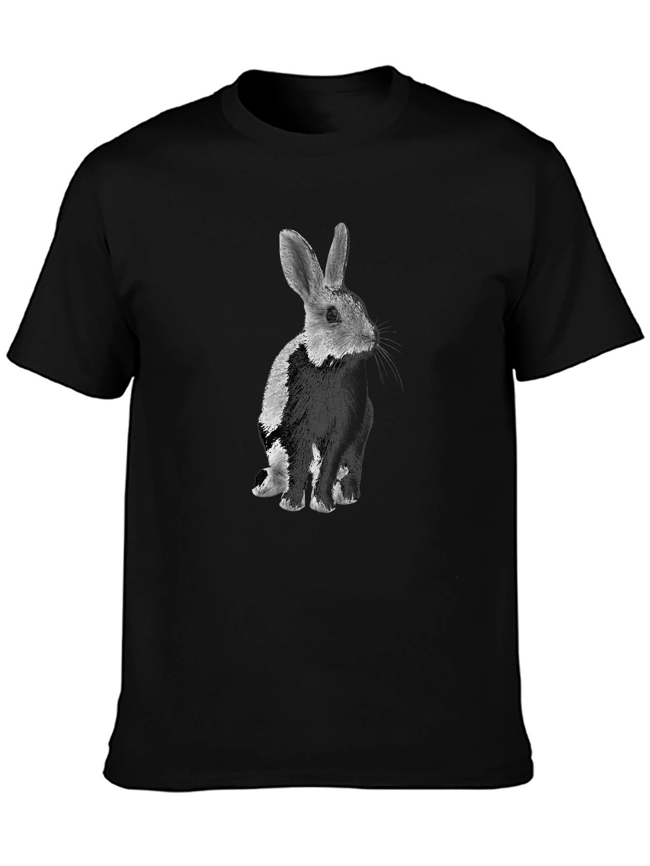 Black Rabbit Graphic T-Shirt - Mens Casual Tee