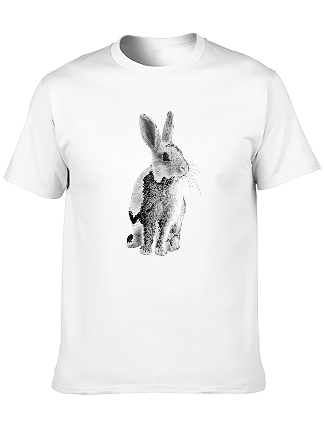 Black Rabbit Graphic T-Shirt - Mens Casual Tee