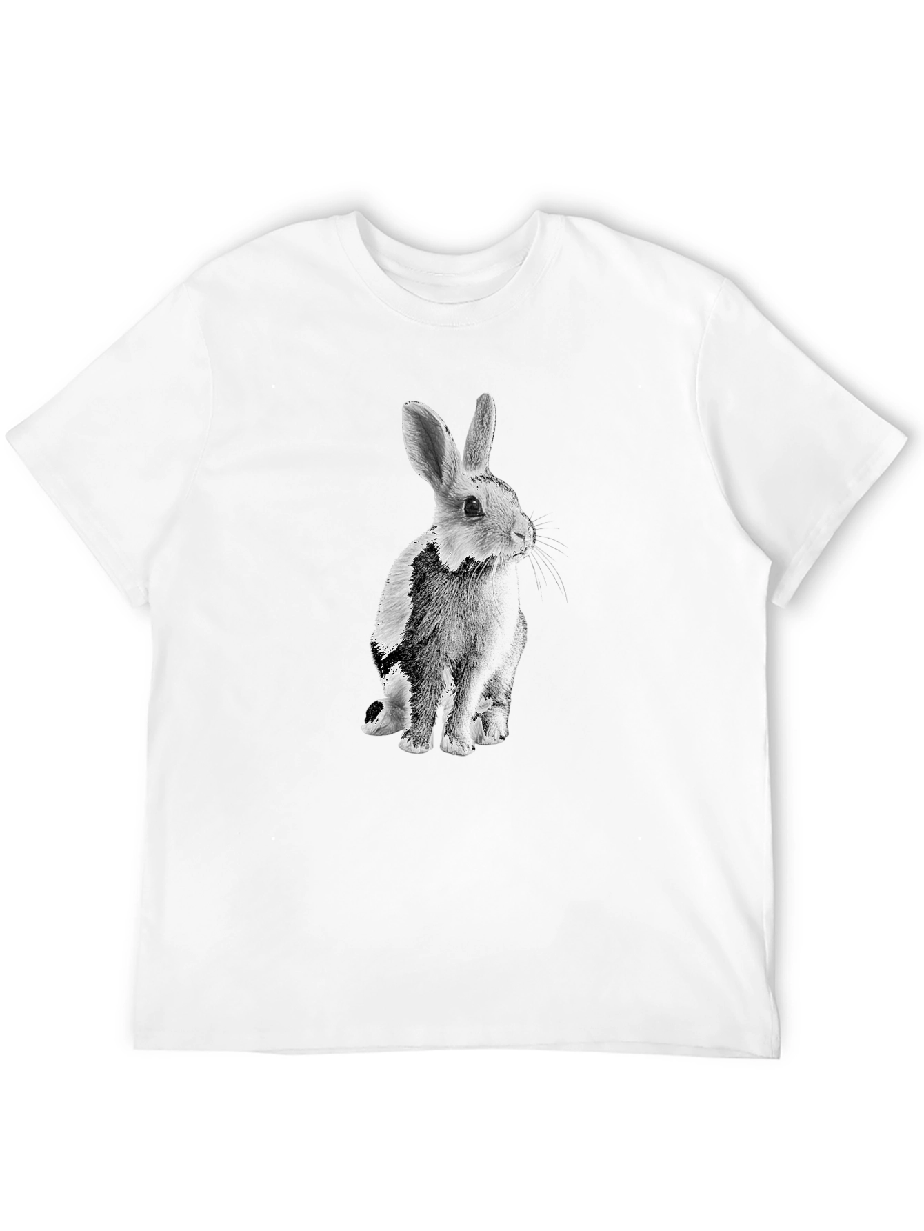 Black Rabbit Graphic T-Shirt - Mens Casual Tee