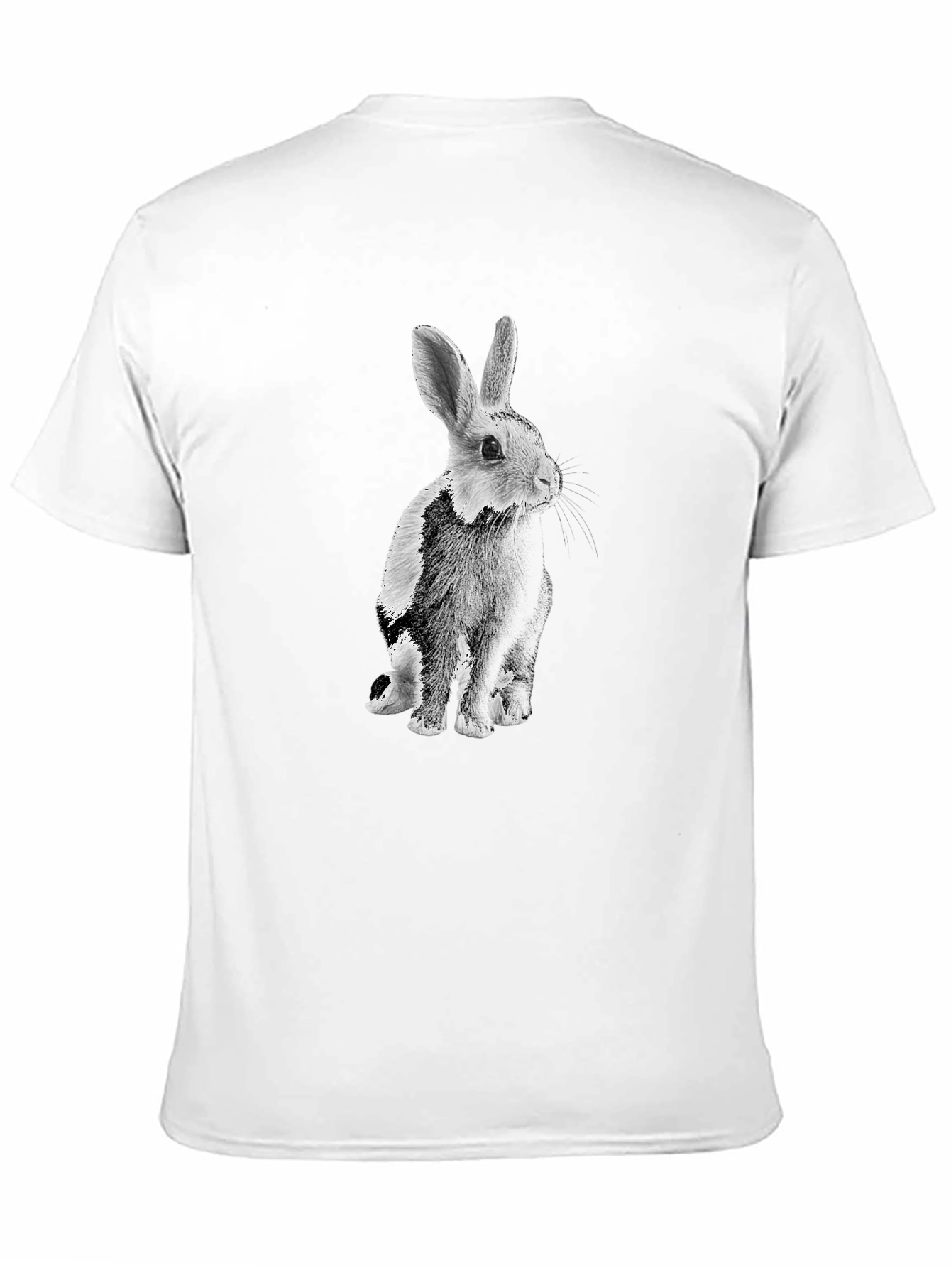 Black Rabbit Graphic T-Shirt - Mens Casual Tee