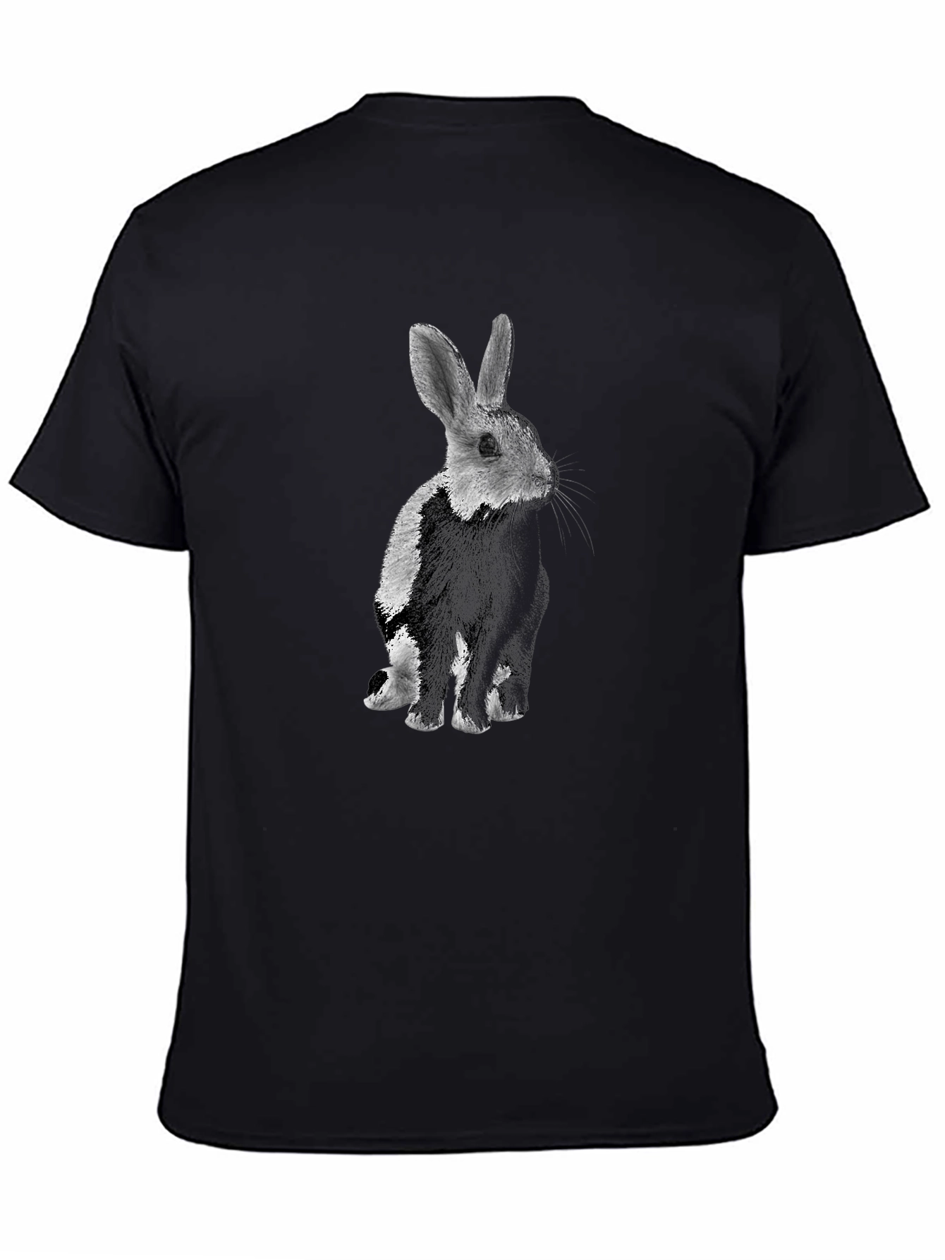 Black Rabbit Graphic T-Shirt - Mens Casual Tee