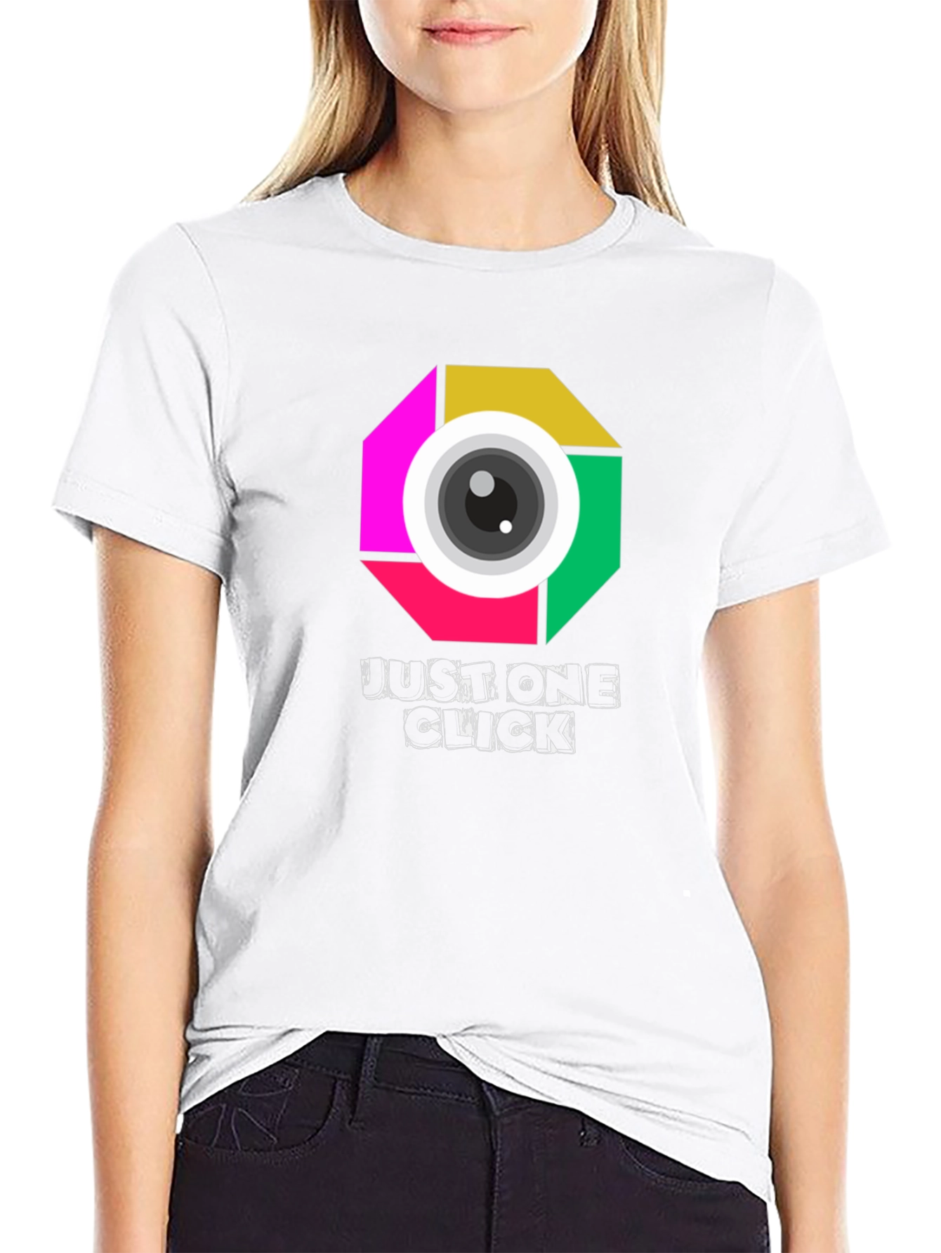 Just One Click Camera Graphic T-Shirt