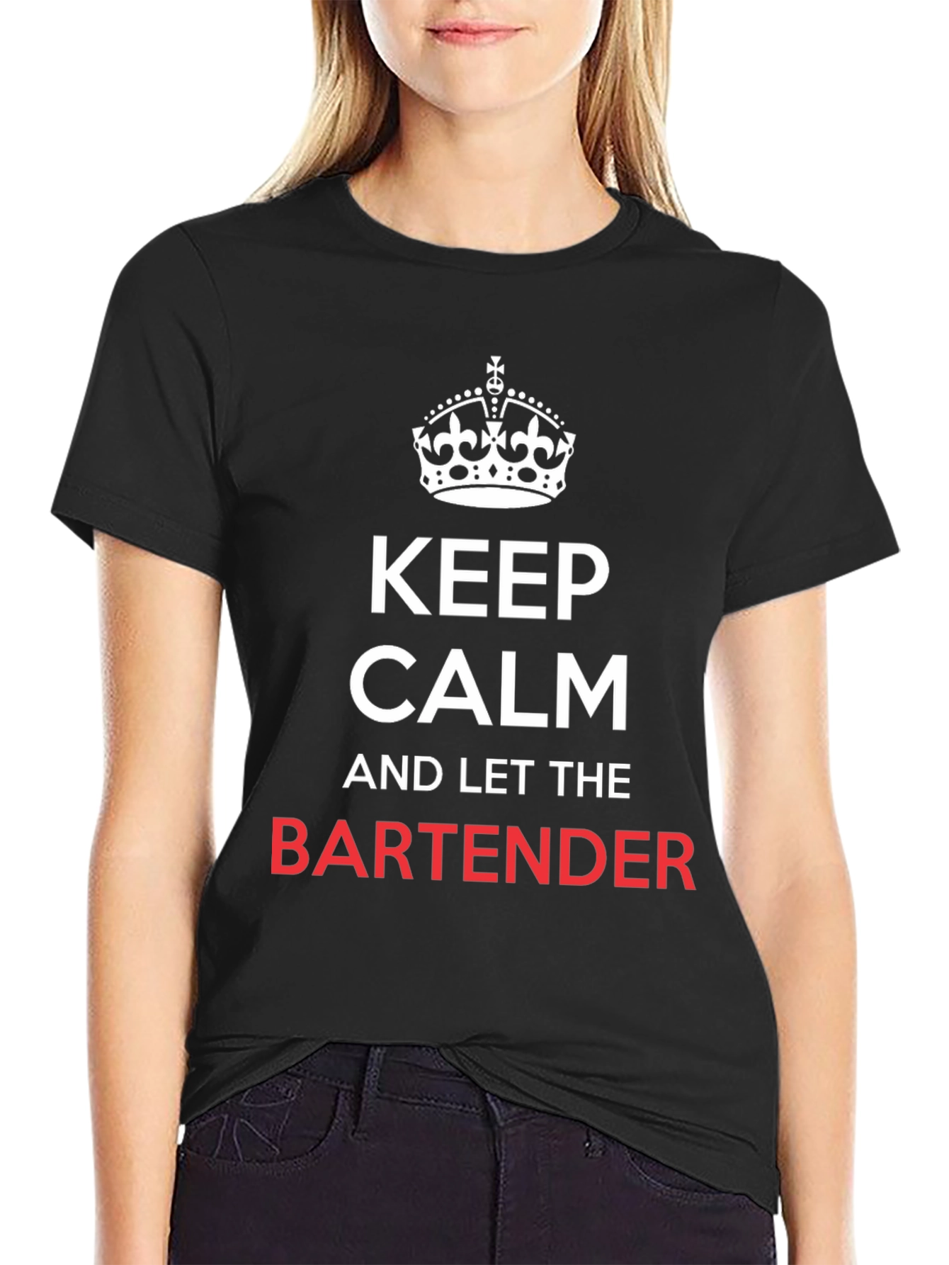 Keep Calm Bartender T-Shirt - Funny Bartending Tee