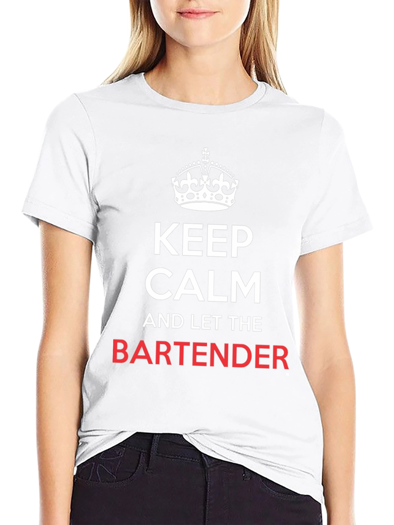 Keep Calm Bartender T-Shirt - Funny Bartending Tee