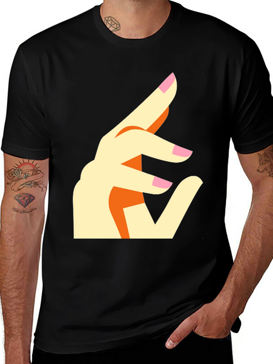 Abstract Hand Gesture Graphic Tee
