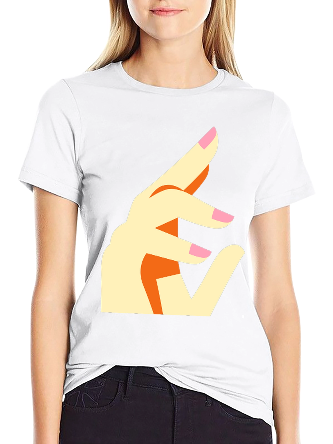 Abstract Hand Gesture Graphic Tee