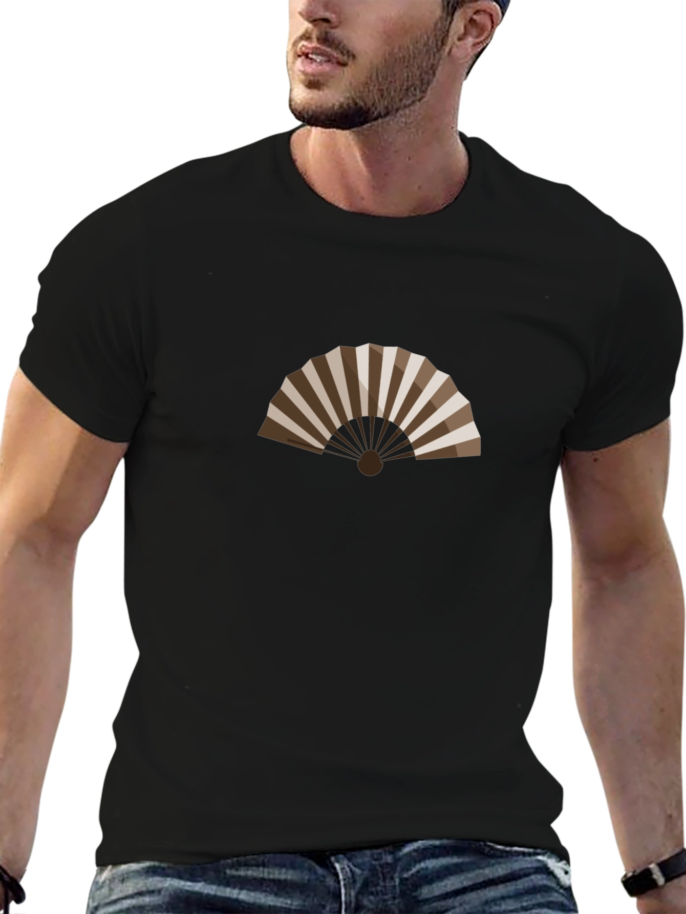 Fan Graphic Black T-Shirt