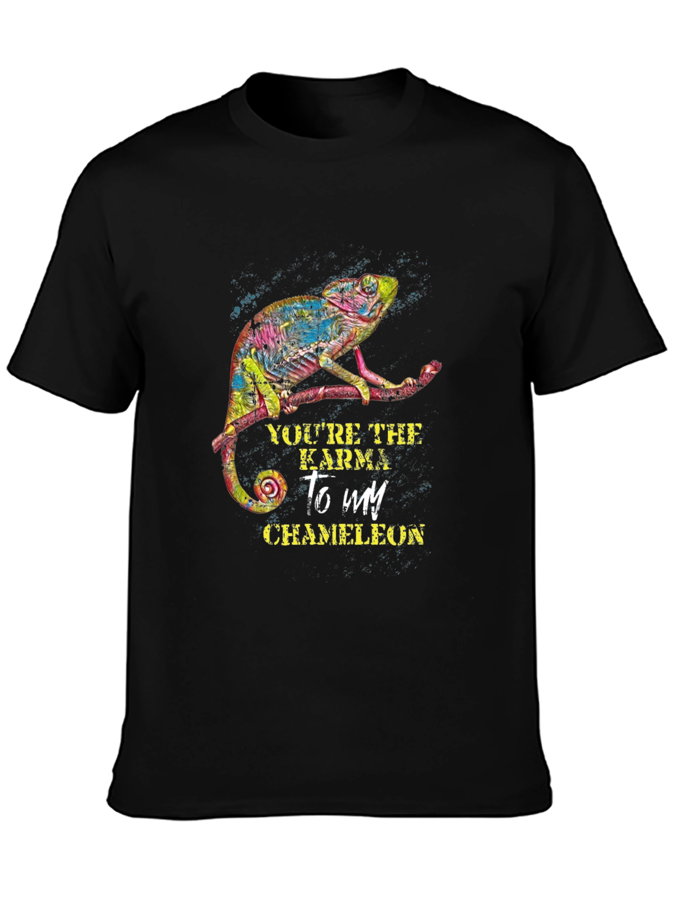 Karma Chameleon Graphic Tee - Mens Black T-Shirt