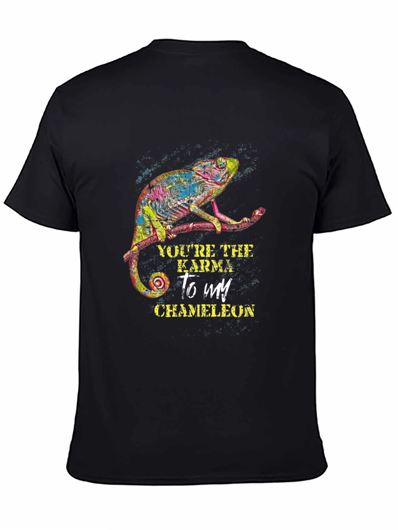 Karma Chameleon Graphic Tee - Mens Black T-Shirt