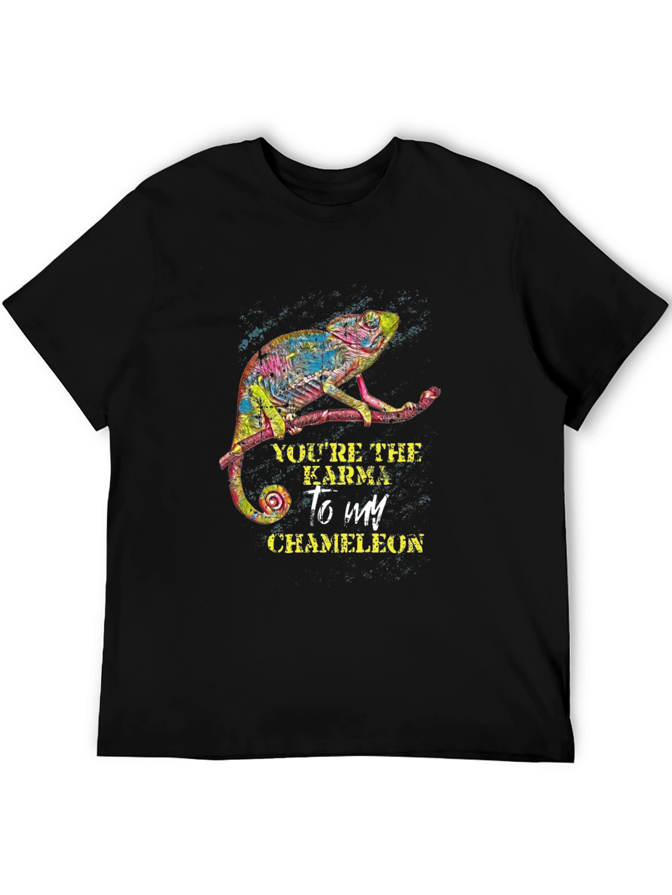 Karma Chameleon Graphic Tee - Mens Black T-Shirt