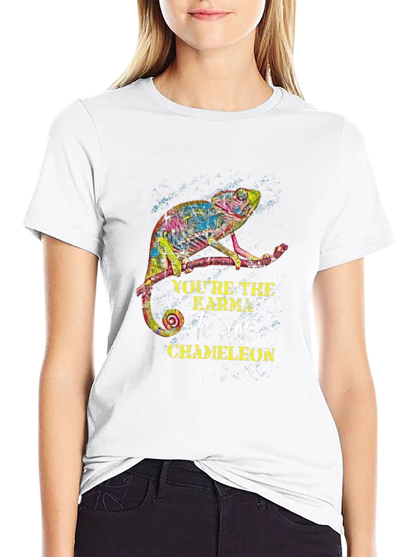 Karma Chameleon Graphic Tee - Mens Black T-Shirt