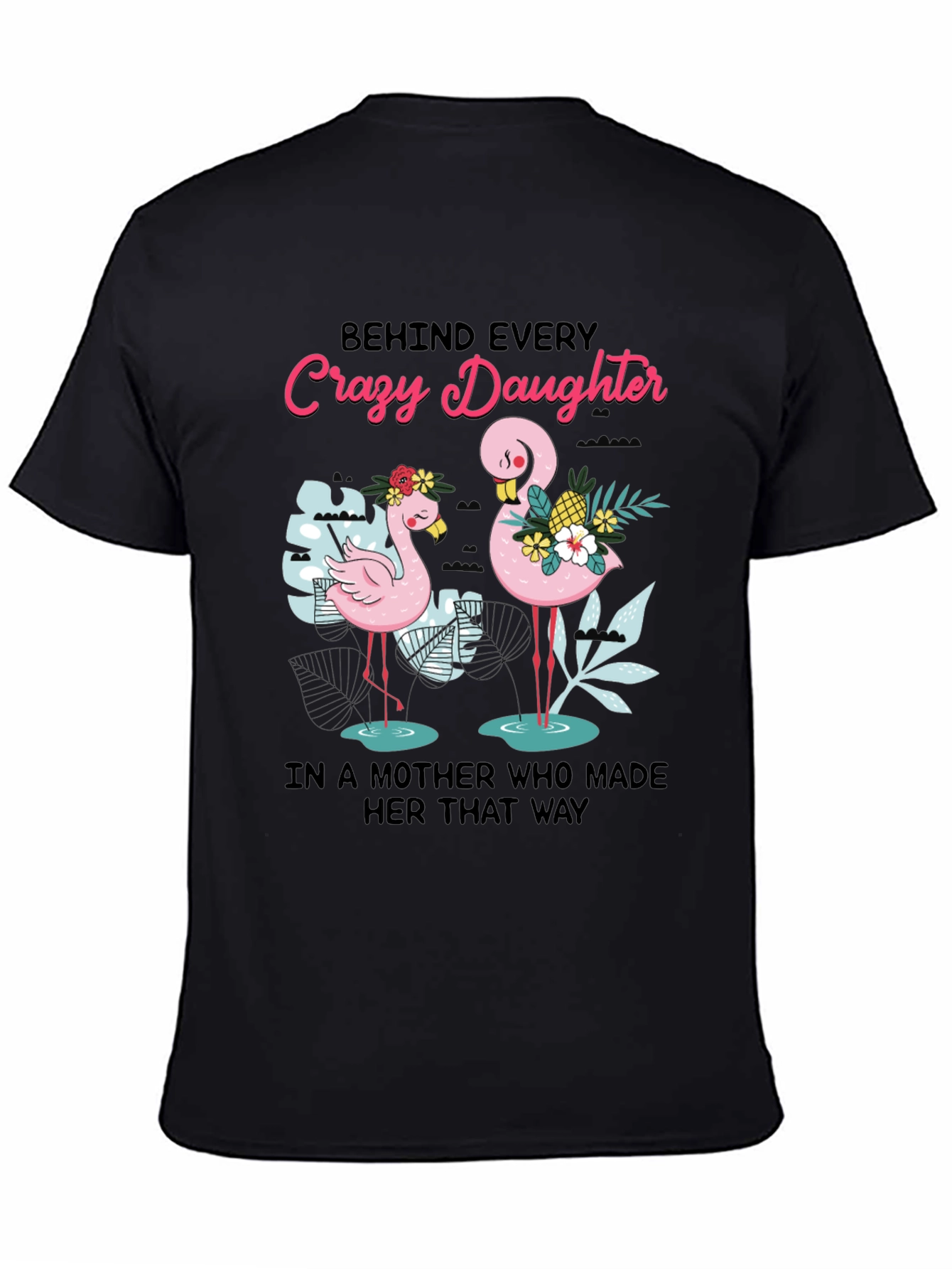Crazy Daughter Flamingo Graphic Tee