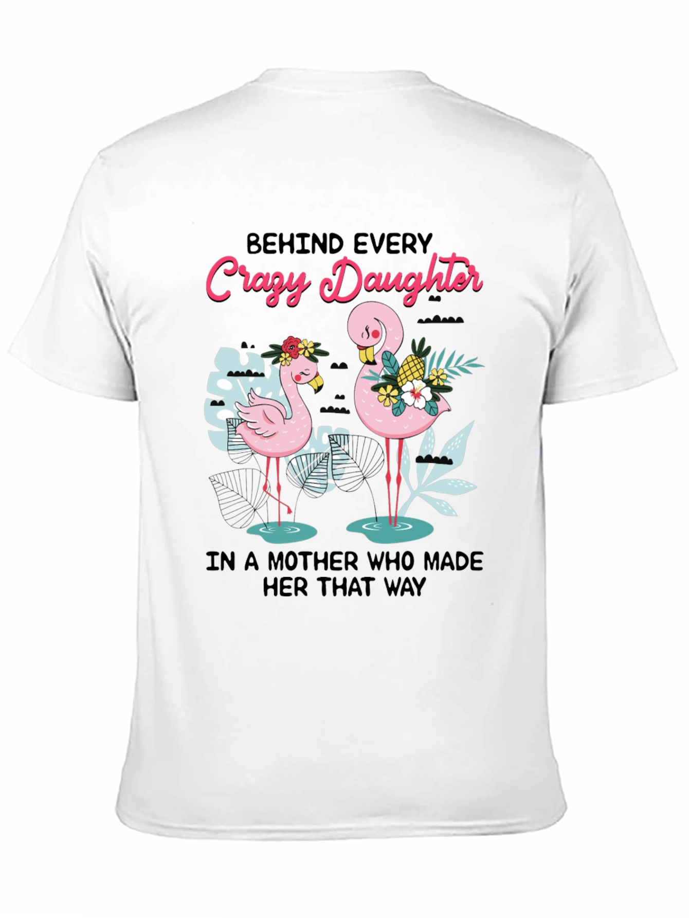 Crazy Daughter Flamingo Graphic Tee