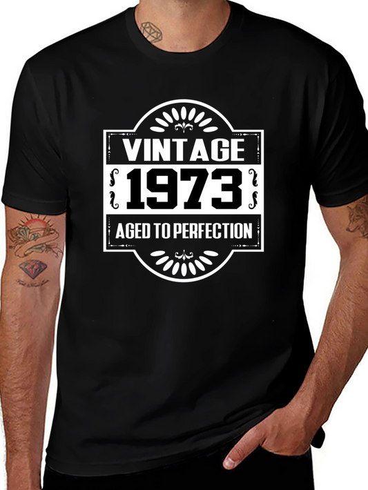 Vintage 1973 Aged to Perfection Black T-Shirt
