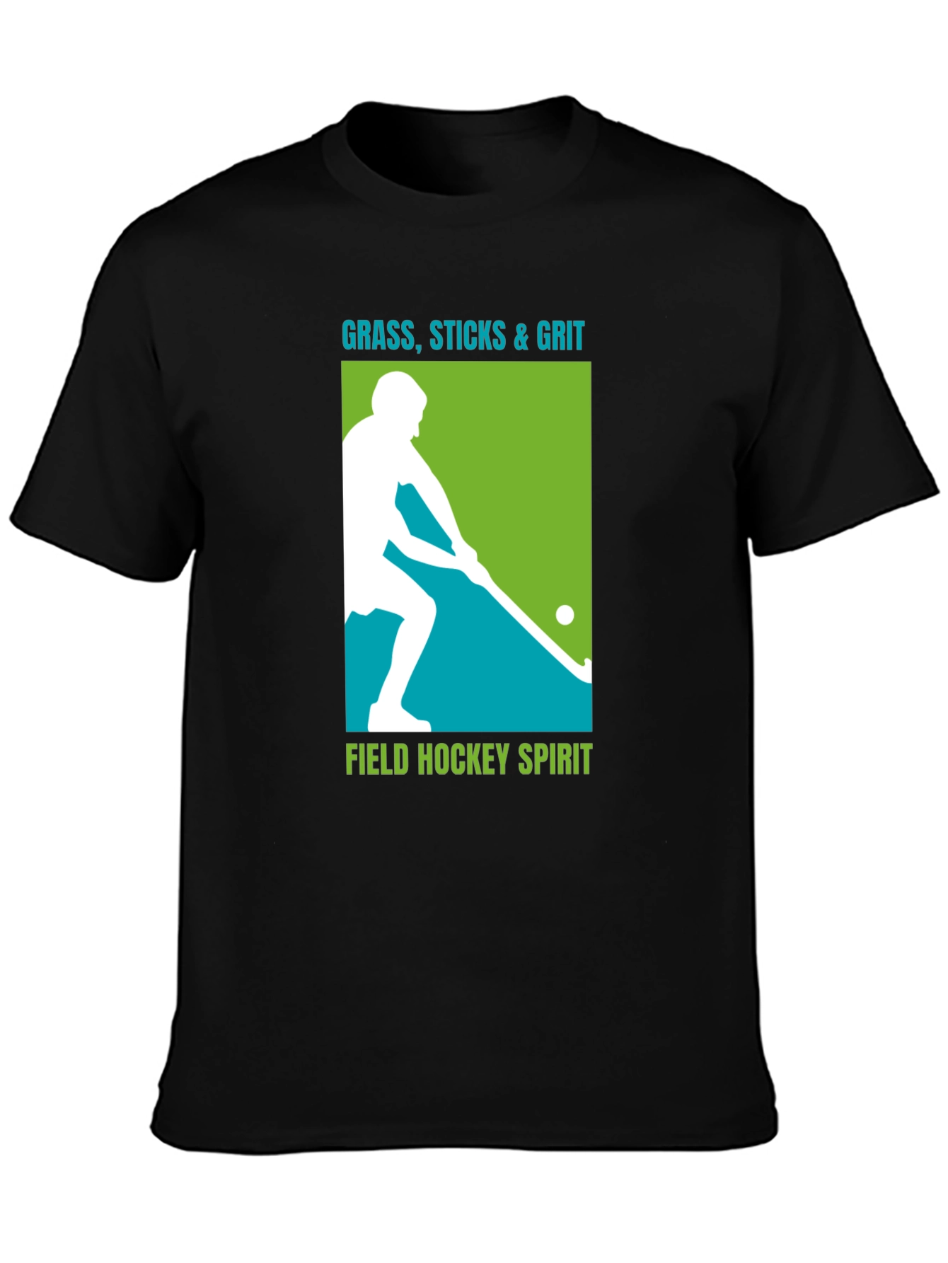 Field Hockey Graphic Tee - Grass Sticks & Grit