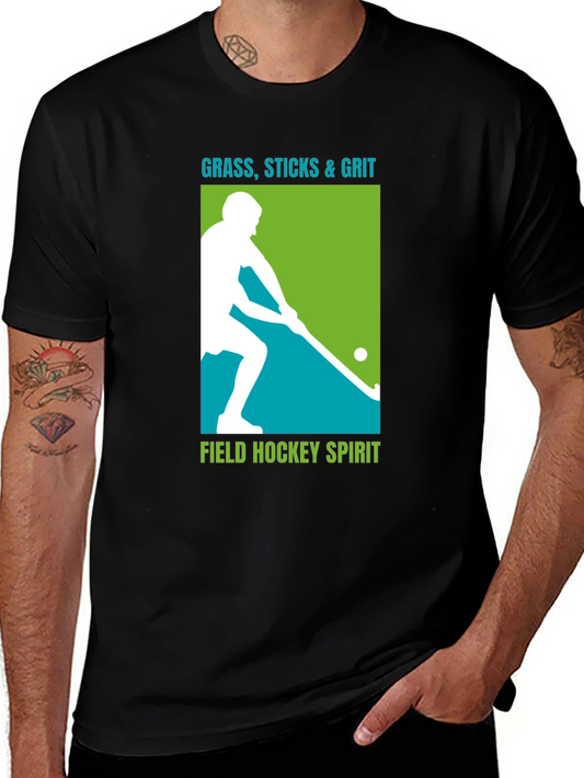 Field Hockey Graphic Tee - Grass Sticks & Grit