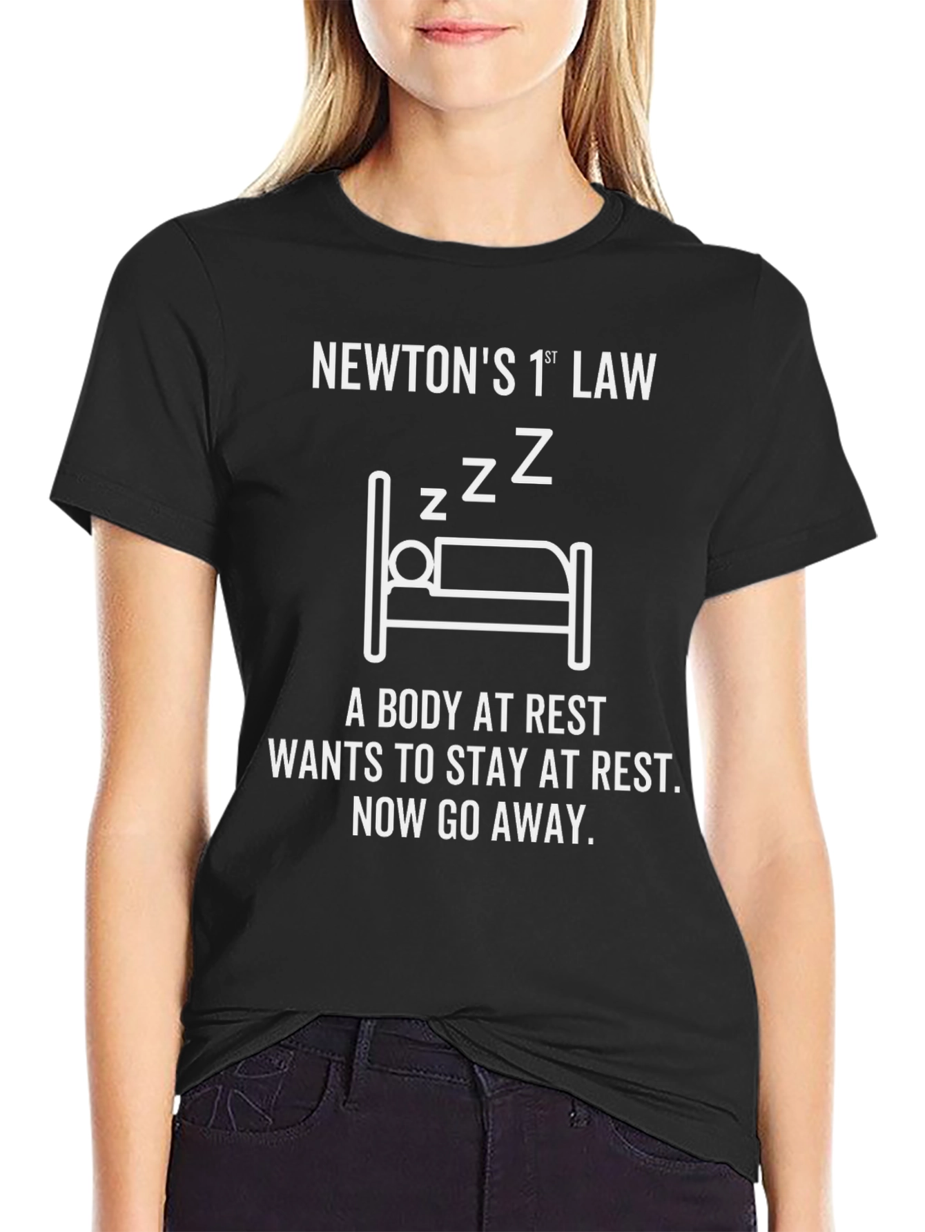 Newtons First Law T-Shirt - Funny Physics Tee