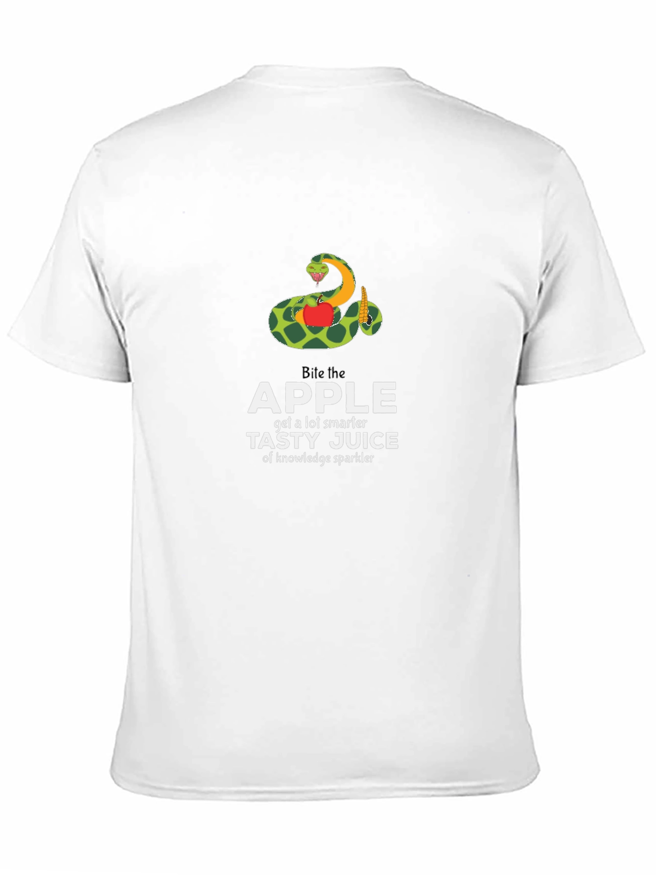 Bite the Apple Funny Knowledge Graphic T-Shirt