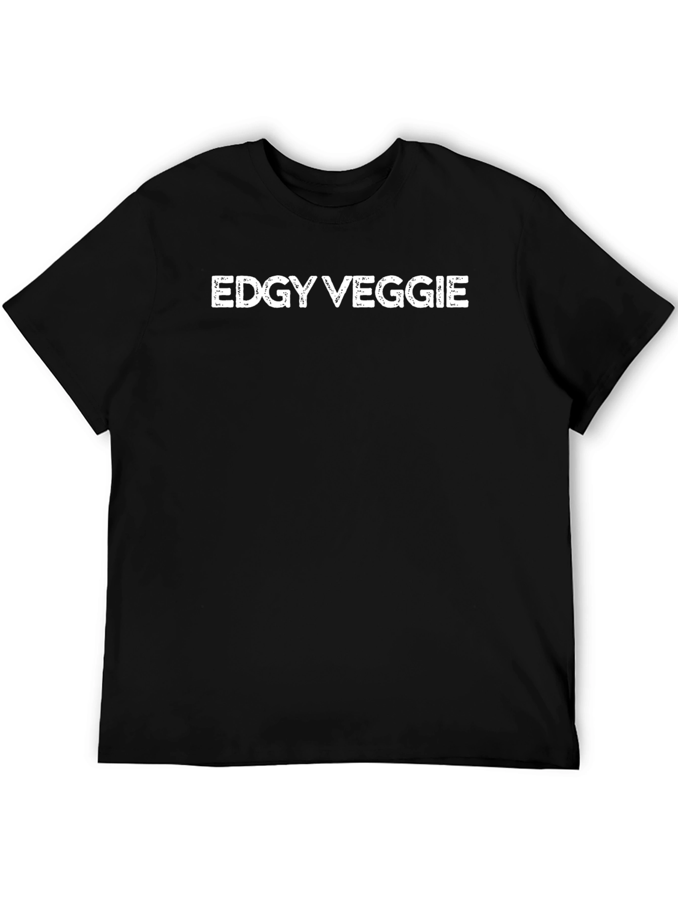 Edgy Veggie Graphic Tee - Black