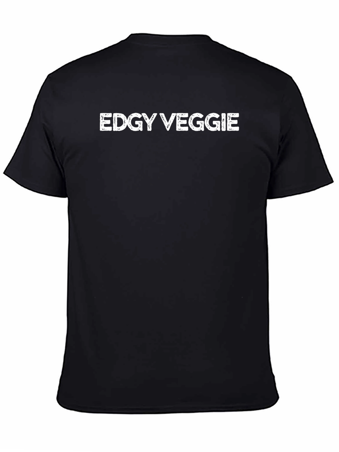 Edgy Veggie Graphic Tee - Black
