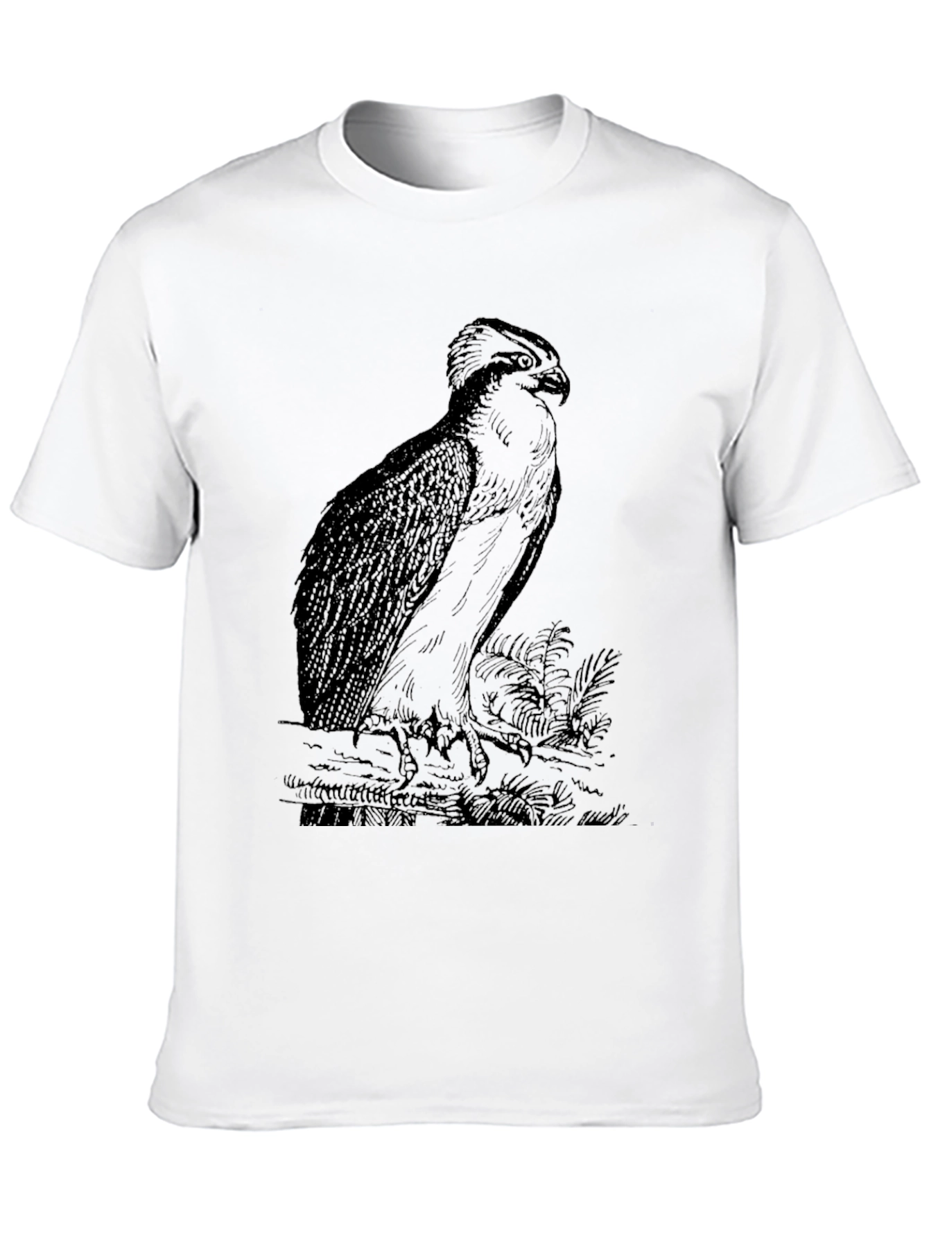 Black Eagle Graphic Tee - Unique Bird Design