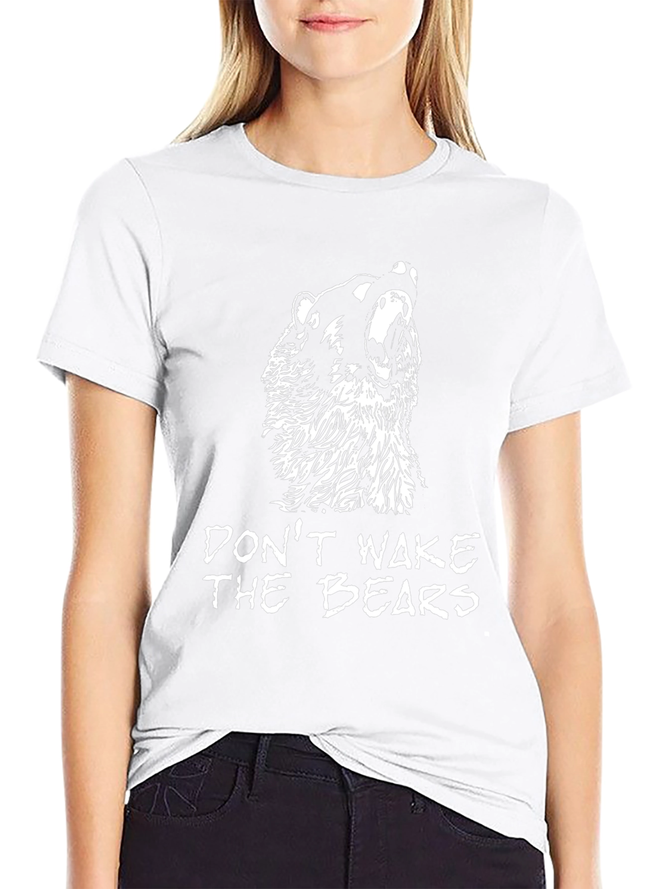 Dont Wake The Bears Graphic T-Shirt - Black