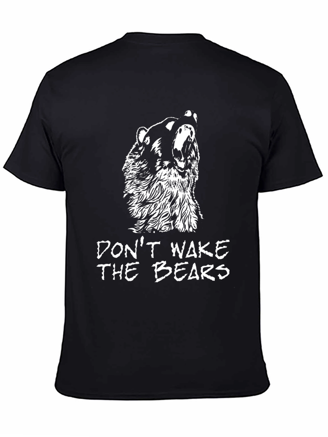 Dont Wake The Bears Graphic T-Shirt - Black