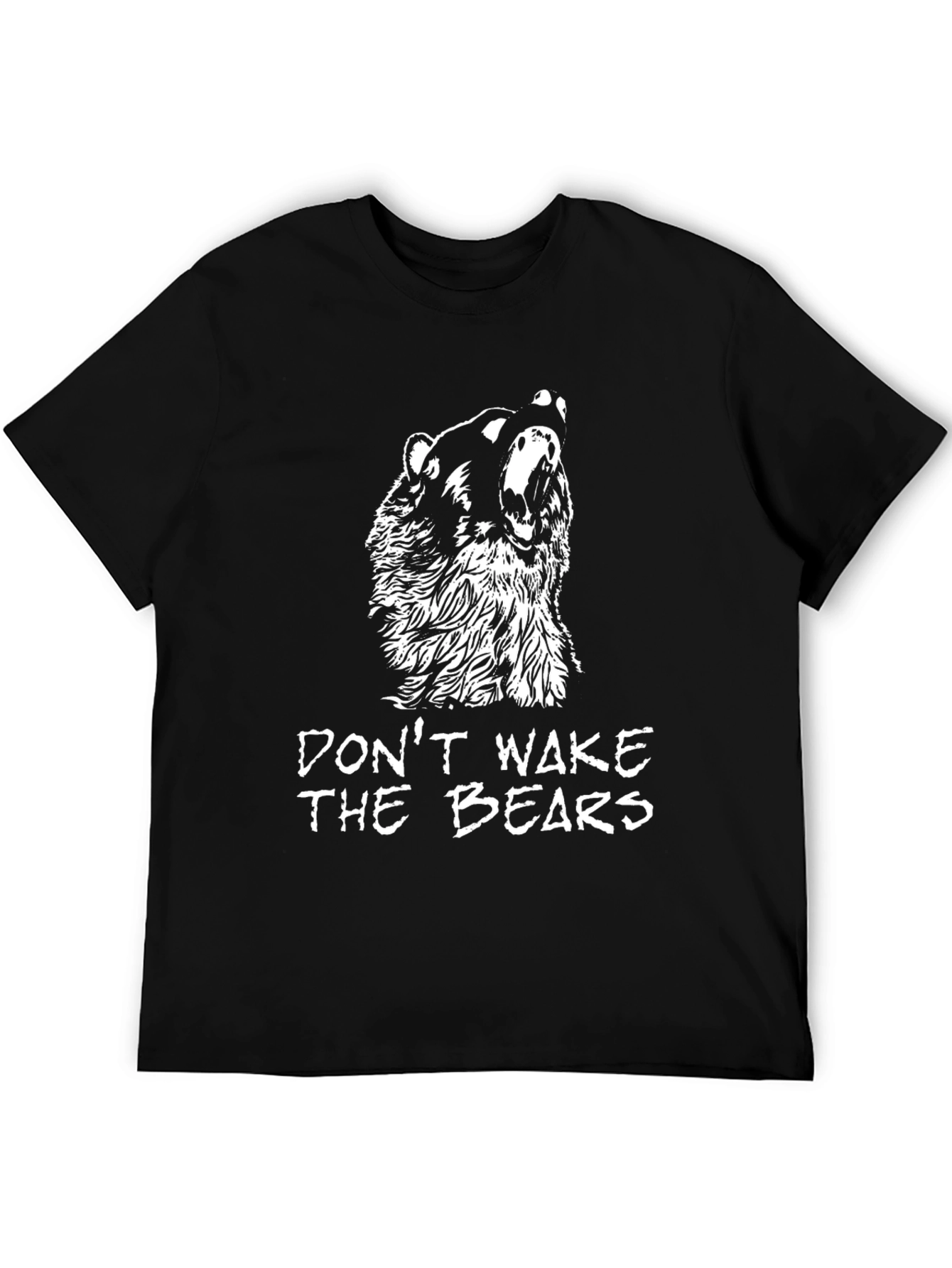 Dont Wake The Bears Graphic T-Shirt - Black