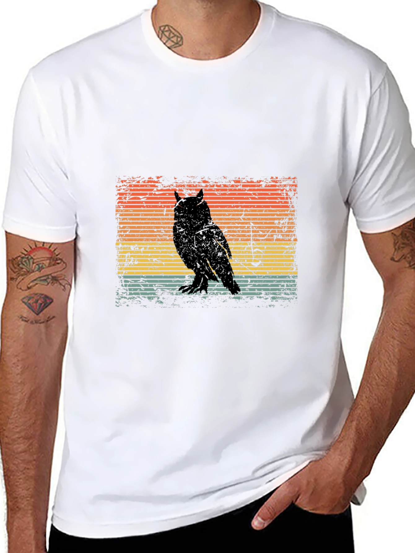 Retro Owl Silhouette T-Shirt