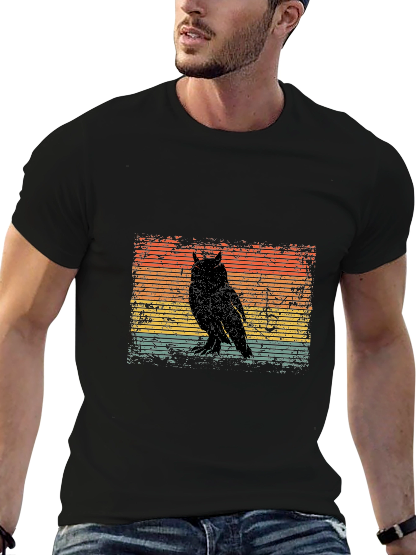 Retro Owl Silhouette T-Shirt
