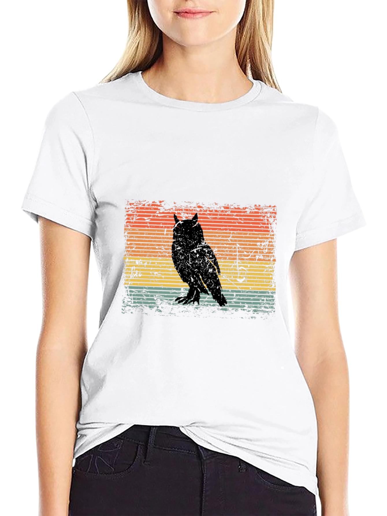 Retro Owl Silhouette T-Shirt