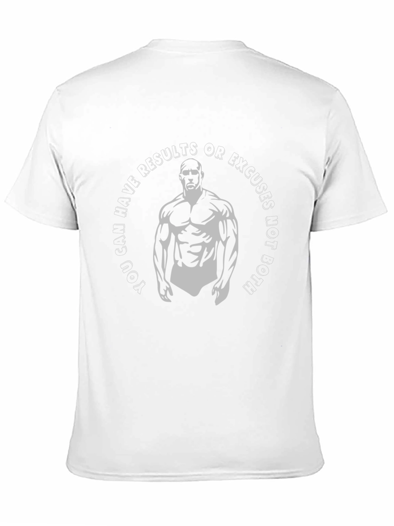 Motivational Gym T-Shirt - Results Not Excuses