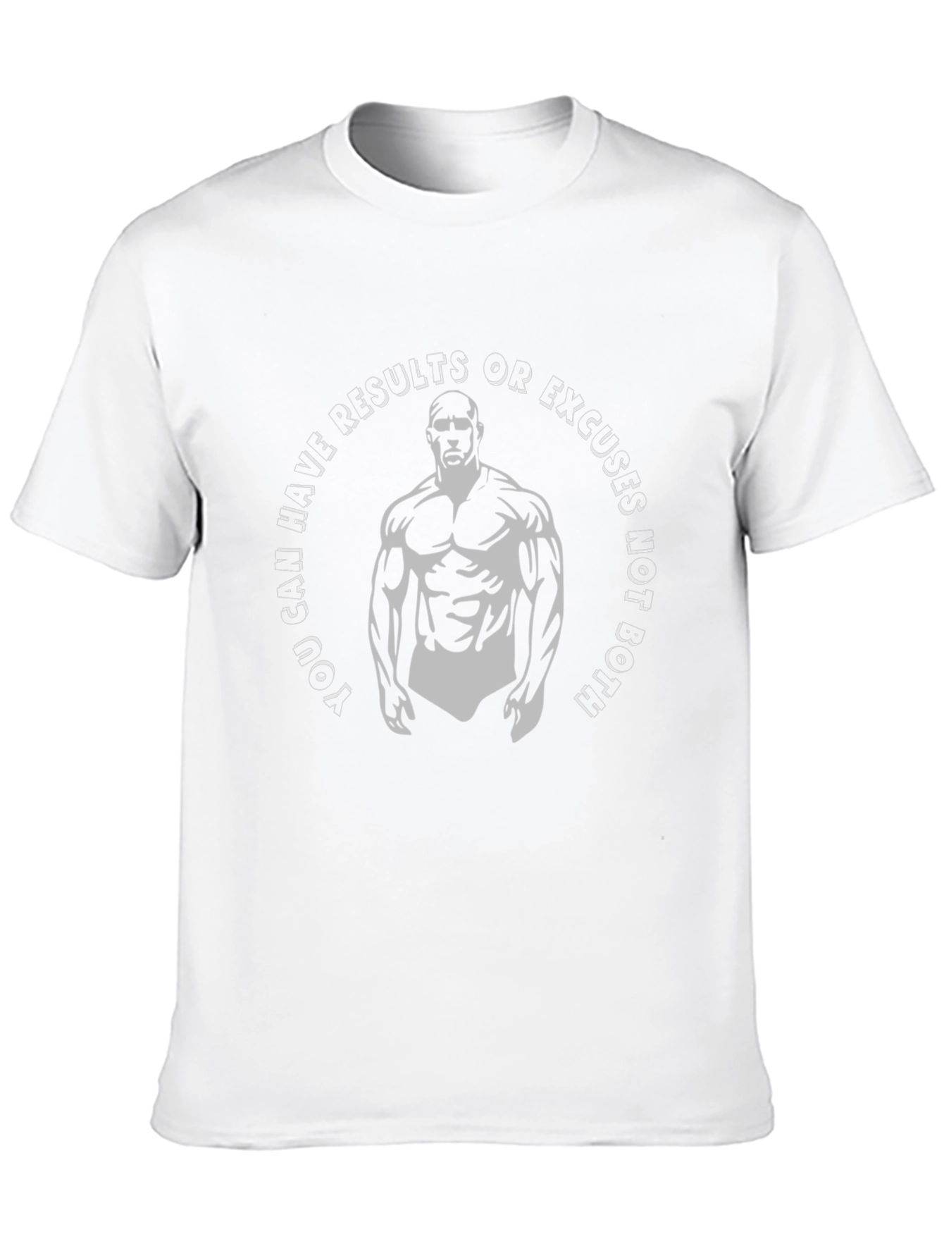 Motivational Gym T-Shirt - Results Not Excuses