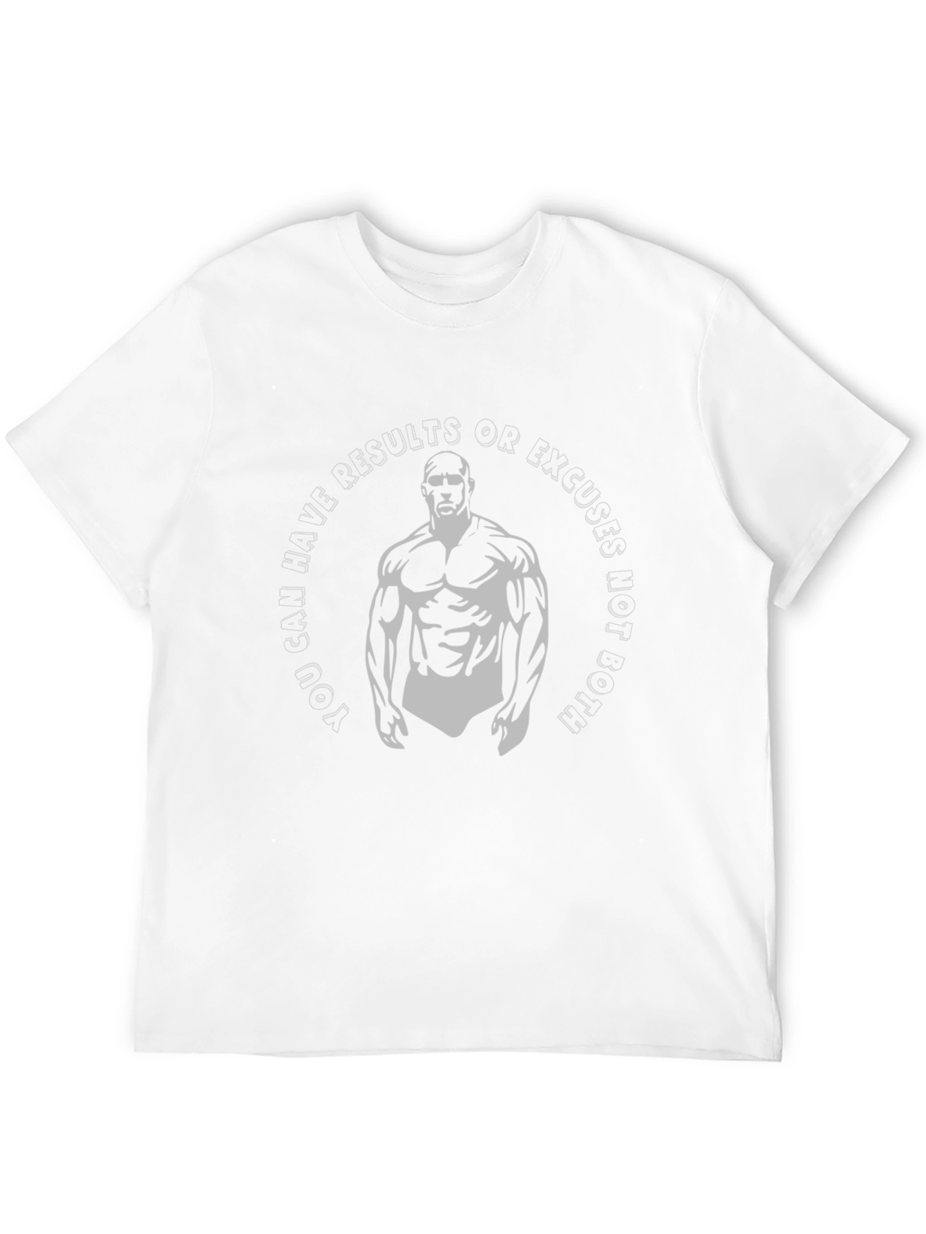 Motivational Gym T-Shirt - Results Not Excuses