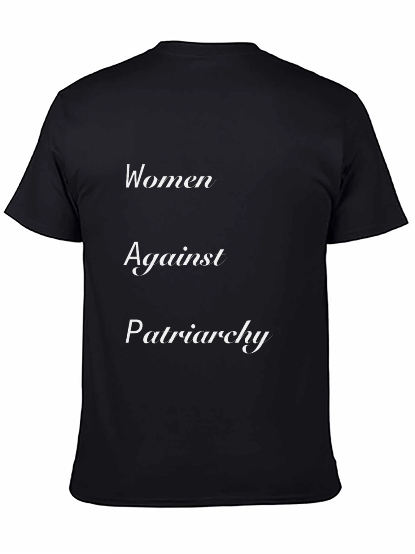Women Against Patriarchy Black Graphic Tee