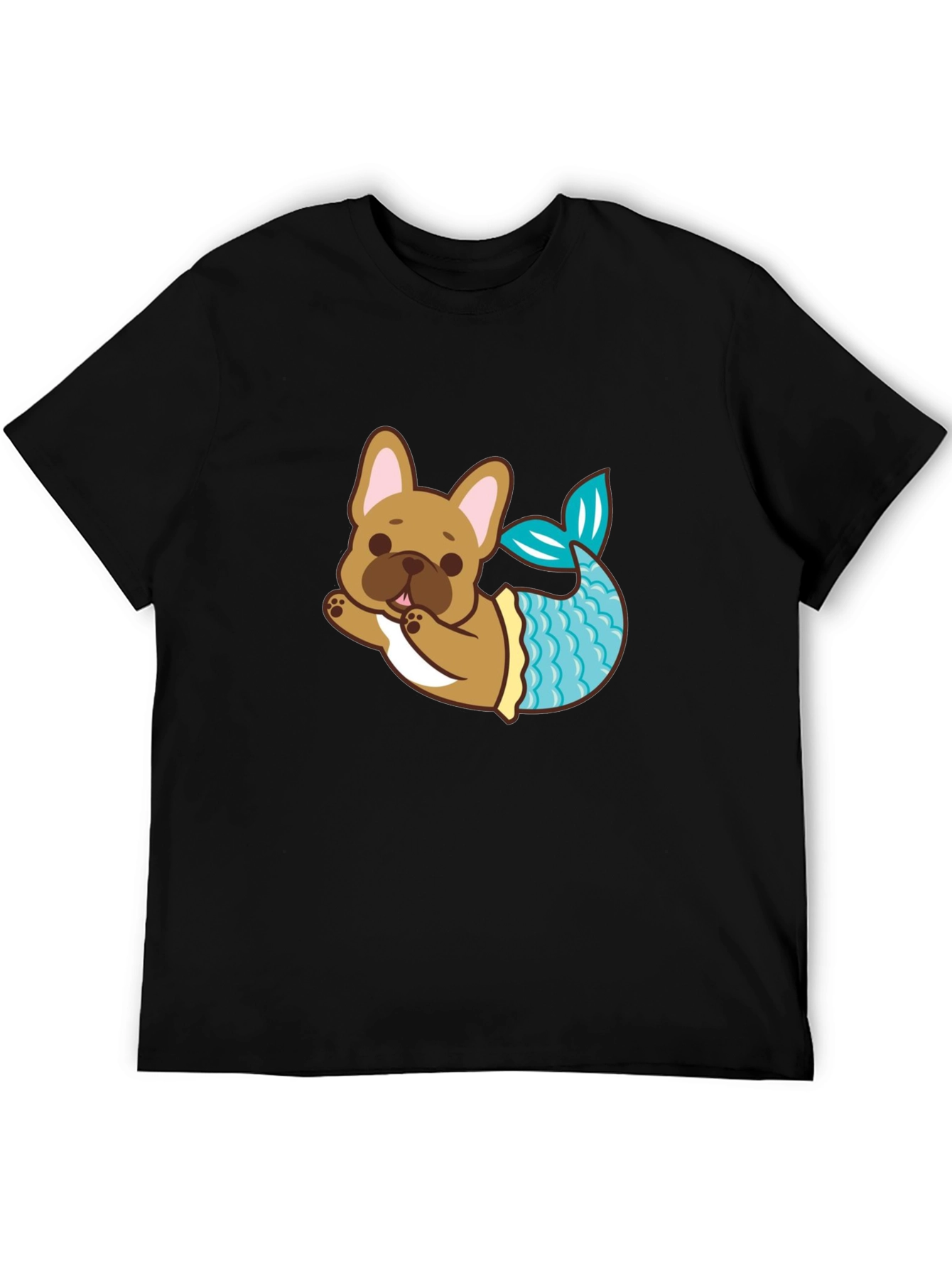 Dog Mermaid T-Shirt - Cute French Bulldog Tee