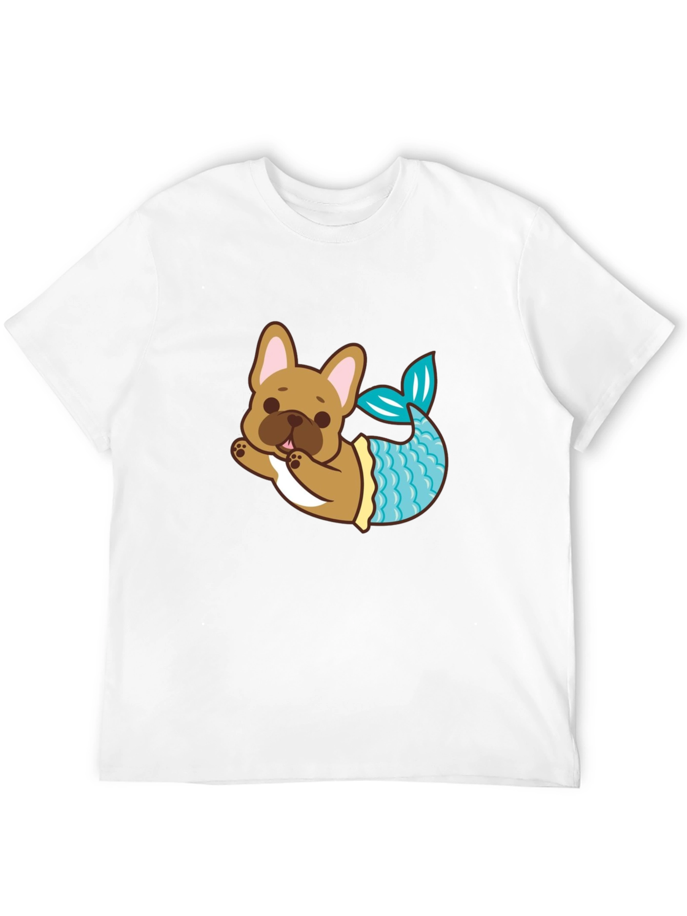 Dog Mermaid T-Shirt - Cute French Bulldog Tee