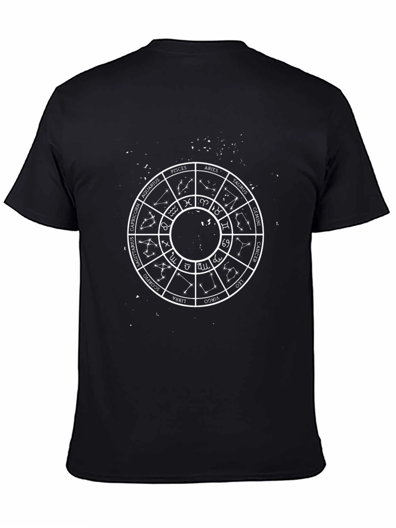 Zodiac Wheel Graphic Tee - Astrology Shirt