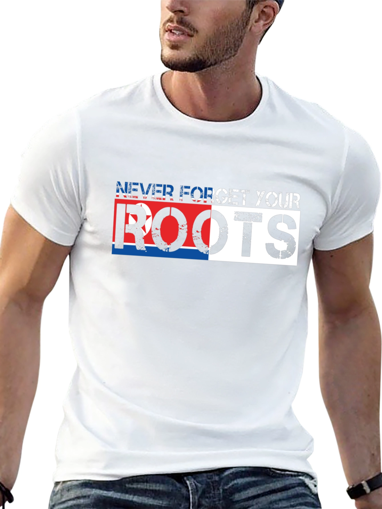 Never Forget Your Roots Black Graphic Tee