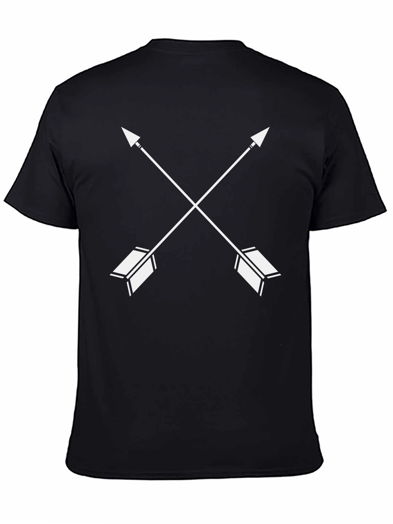 Crossed Arrows Graphic Tee - Black Casual Shirt