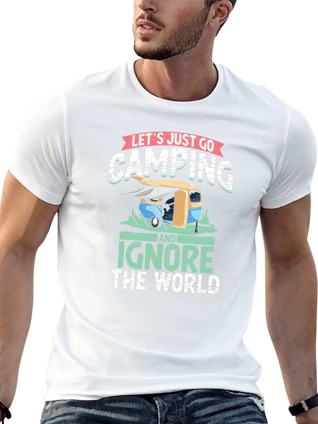 Camping Graphic Tee - Ignore the World