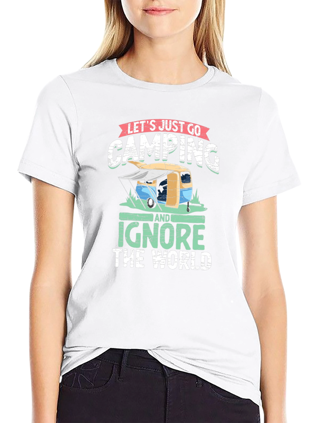 Camping Graphic Tee - Ignore the World