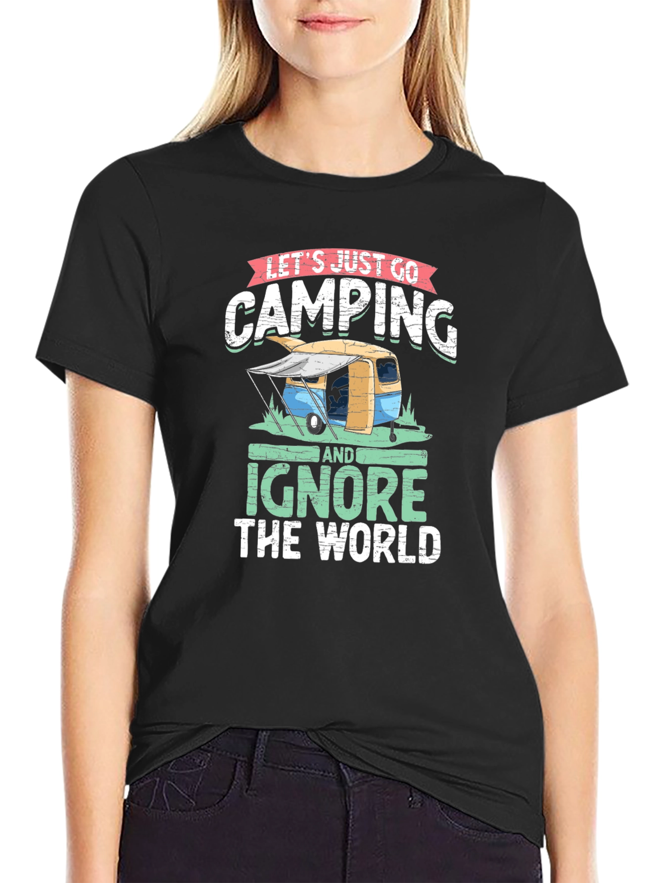 Camping Graphic Tee - Ignore the World