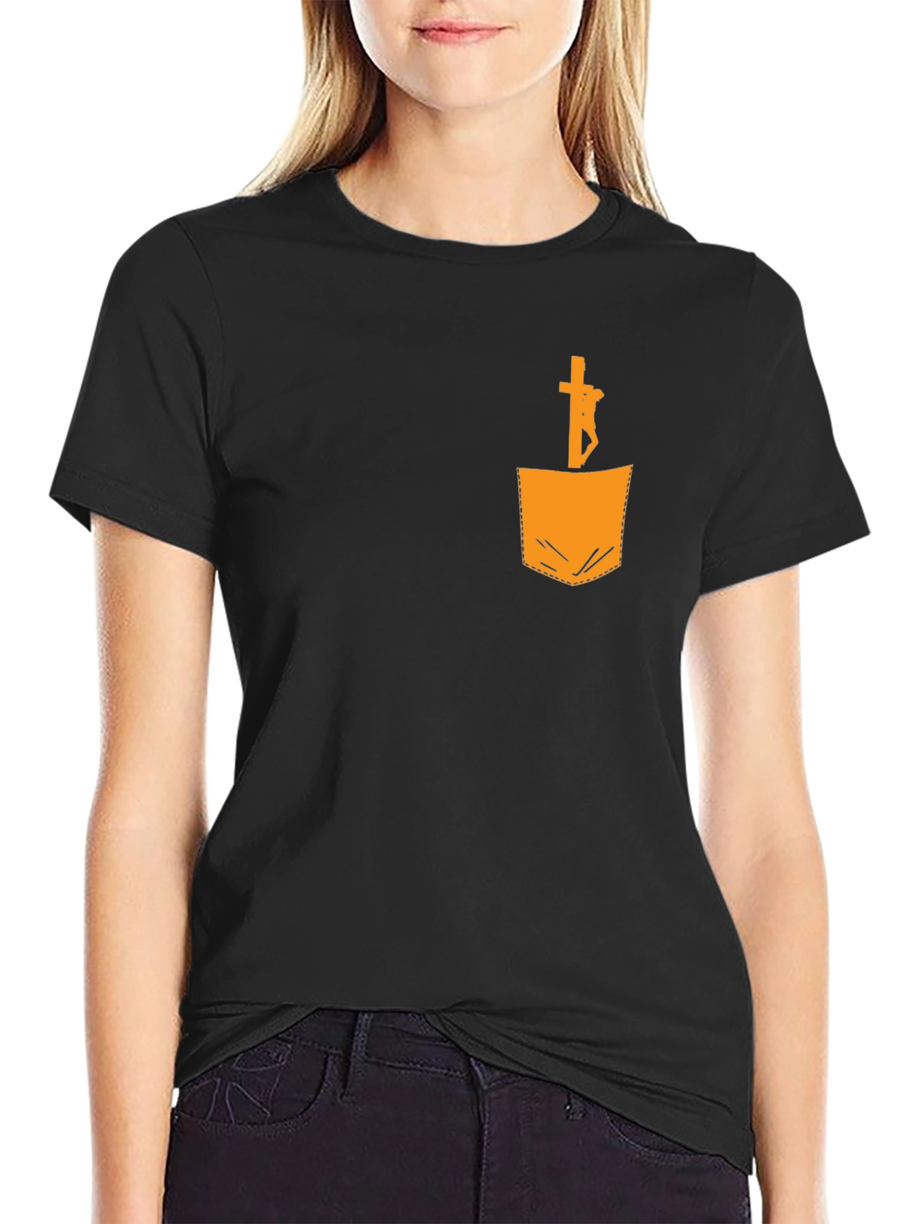 Jesus in Pocket Graphic Tee