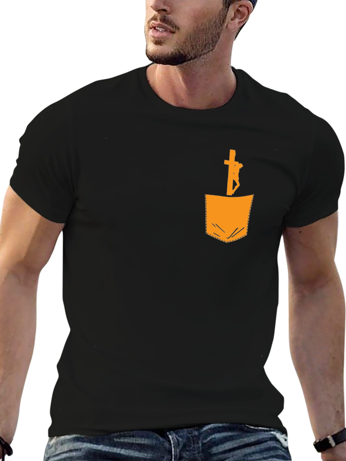Jesus in Pocket Graphic Tee